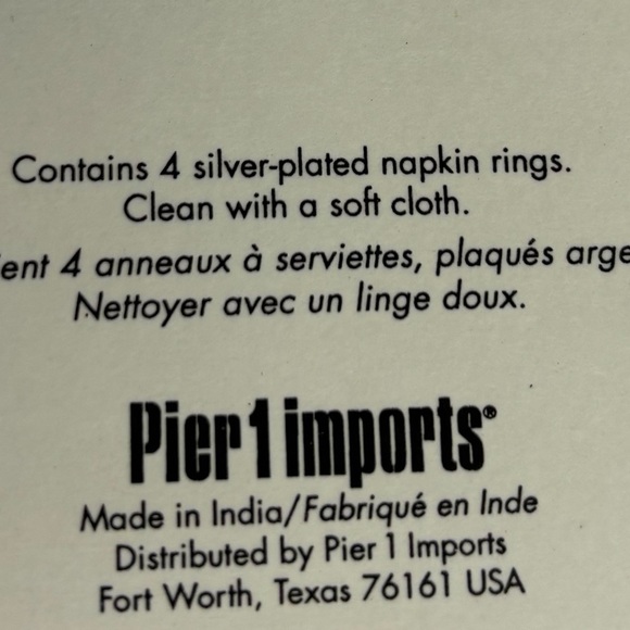NAPKIN RINGS (PIER 1 FORK/KNIFE) (SET OF 4) - Picture 3 of 6